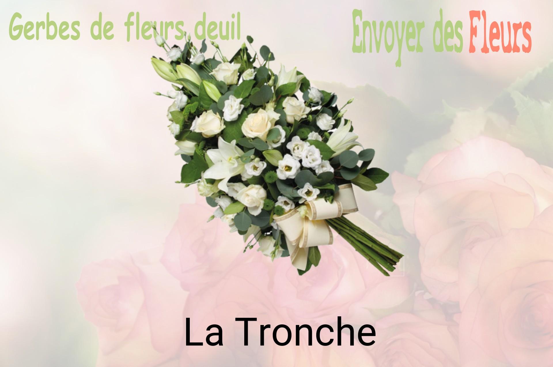 Gerbe de fleurs de deuil livrée à La Tronche